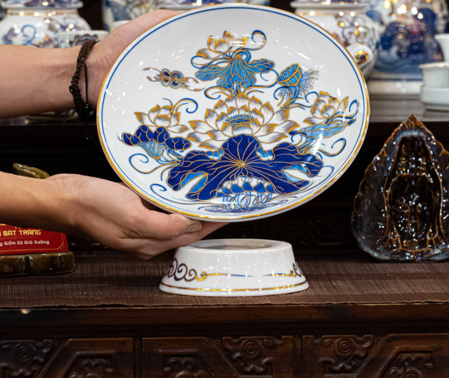 3 Mẫu Mâm bồng sứ Bát Tràng